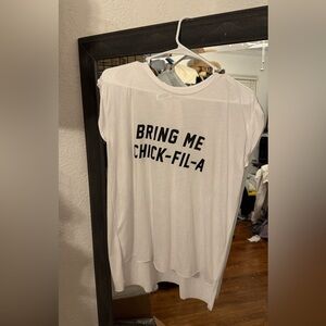 Bring Me Chick-Fil-A White Graphic Tee
